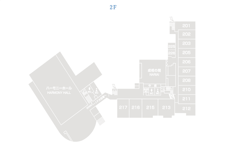 2Fの略地図