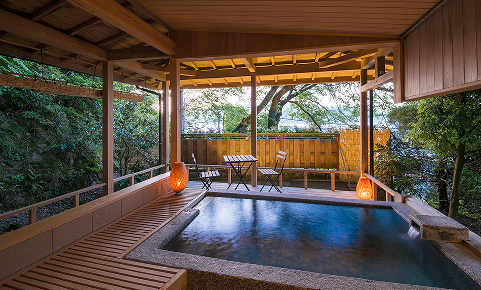 Private open-air bath