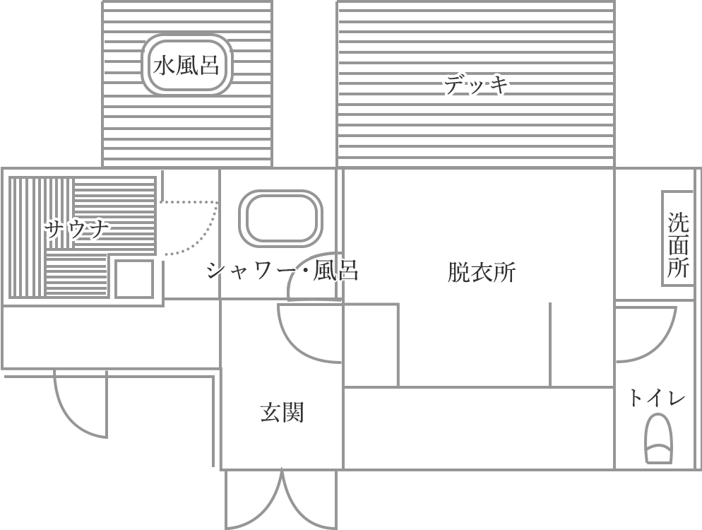 サウナ 蒼翠 間取り図